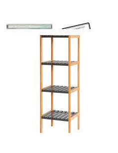 ESTANTERIA 4 BAL BAMB/MDF...