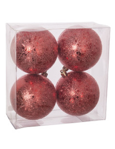 BOLA ARRUGADA ROJO 8X8X8 CM...