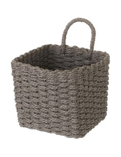 CESTA PAPEL TRENZADO GRIS...
