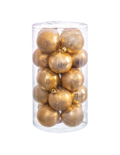 S/20 BOLAS ORO 6 X 6 X 6 CM