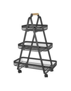 CARRO MULTIUSOS METAL NEGRO