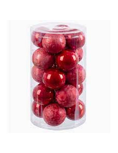 S/20 BOLAS ROJO 6 X 6 X 6 CM