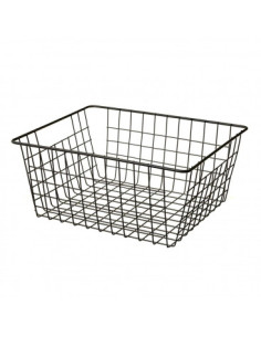 CESTA METAL NEGRO 28X22X12CM