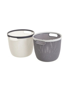 CESTO 2/C PP BLANCO-GRIS...