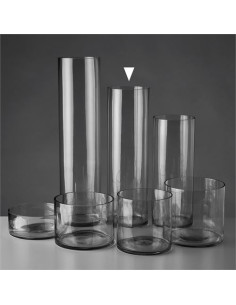 JARRON CILINDRICO VIDRIO...