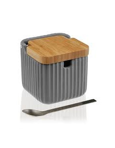 AZUCARERO GRIS CON CUCHARA