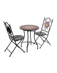 SET MESA Y 2 SILLAS FIJI TERRA