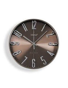 RELOJ PLATEADO OSCURO 30 CM