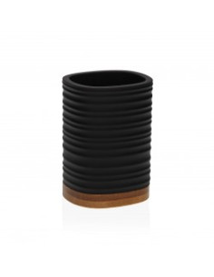 VASO PORTACEPILLO NEGRO