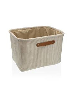 CESTA CORDUROY BEIGE RECT.
