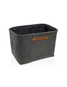 CESTA CORDUROY GRIS OS. RECT.