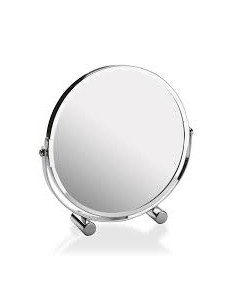 ESPEJO CON SOPORTE PLATEADO X7