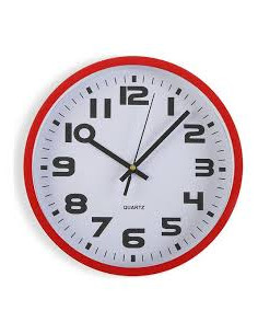 RELOJ COCINA ROJO 25 CM
