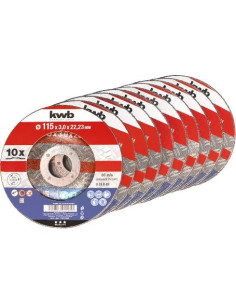 PACK 10 DISCOS CORTE METAL...