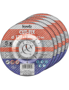 PACK 5 DISCOS CORTE METAL...