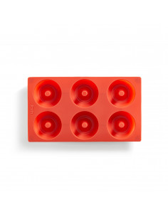 MOLDE DONUT 6 CAV ROJO