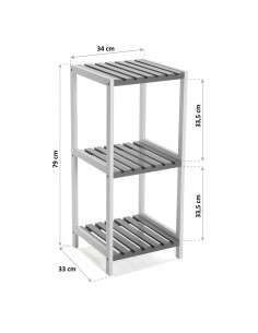 ESTANTERIA 3 BLADAS BLANCA 2