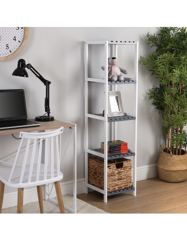 ESTANTERIA 5 BLADAS BLANCA