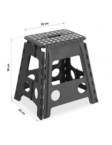 TABURETE PLEGABLE GRIS