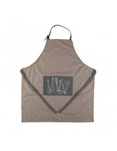 DELANTAL MARRON CLARO