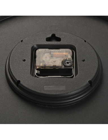 RELOJ NEGRO MARCO DORADO