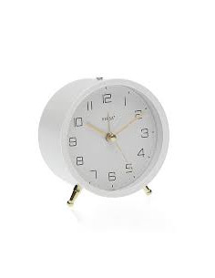 RELOJ DESPERTADOR BLANCO