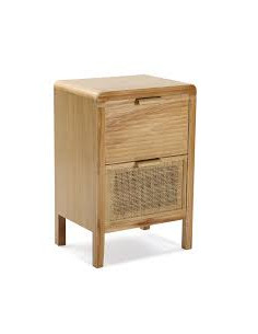 COMODA 2 CAJONES RATTAN
