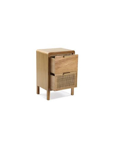 COMODA 2 CAJONES RATTAN