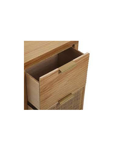 COMODA 2 CAJONES RATTAN