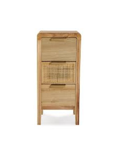 COMODA 3 CAJONES RATTAN