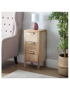 COMODA 3 CAJONES RATTAN 2
