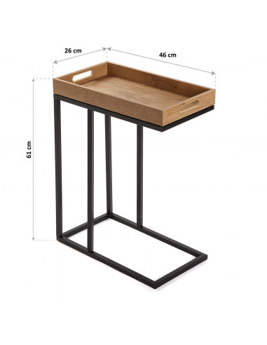 MESA AUXILIAR CUADRADA