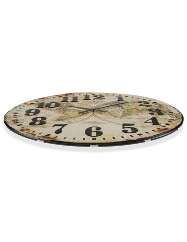 RELOJ PARED MAP WORLD 80CM