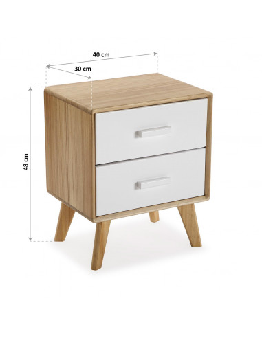 MESILLA NOCHE 2 CAJONES NORDIC