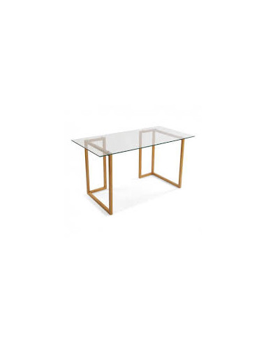 MESA OFICINA CRISTAL AC/MADERA