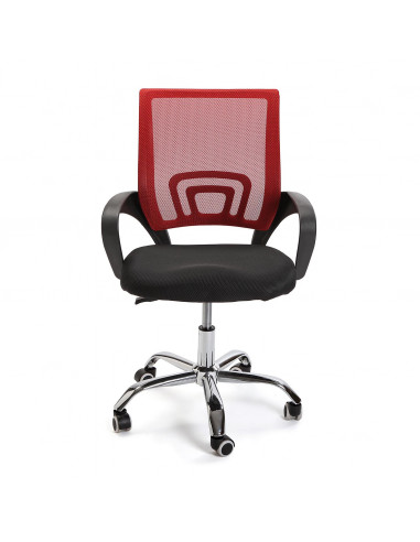 SILLA OFICINA NEGRA/ROJA