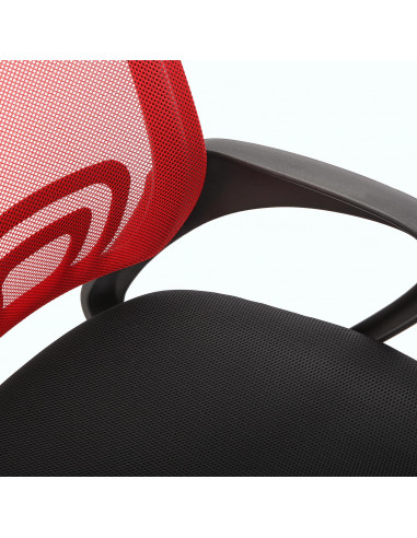 SILLA OFICINA NEGRA/ROJA