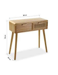 MESA ENTRADA 2/C RATTAN