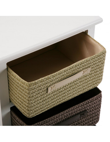 CAJONERA BANO 3 CESTAS MARRON