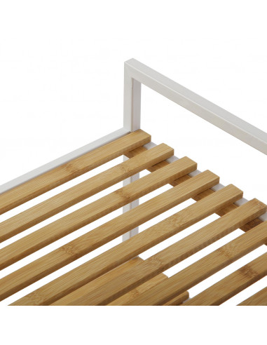 CESTA ROPA C/RUEDAS WHITE