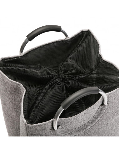 CESTA DE ROPA C/ASAS GRIS CLAR