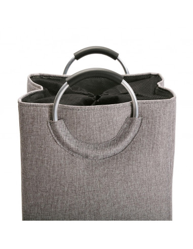 CESTA DE ROPA C/ASAS GRIS CLAR