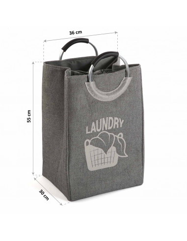 CESTO DE ROPA LAUNDRY GRIS OSC