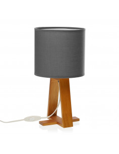 LAMPARA DE MESA GRIS OSCURA