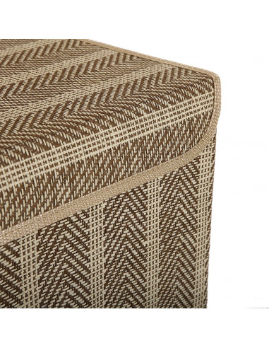 CESTO CON TAPA BEIGE