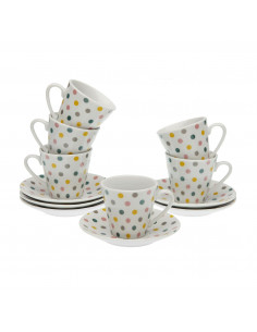 SET 6 TAZAS CAFE SPRINGDOTS