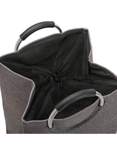 CESTA DE ROPA C/ASAS GRIS OSCURO