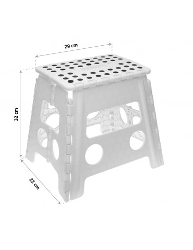 TABURETE PLEGABLE BLANCO