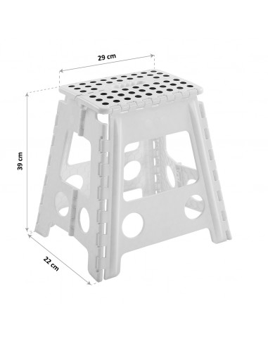 TABURETE PLEGABLE BLANCO