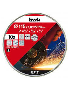 LATA DE 10 DISCOS DE CORTE...